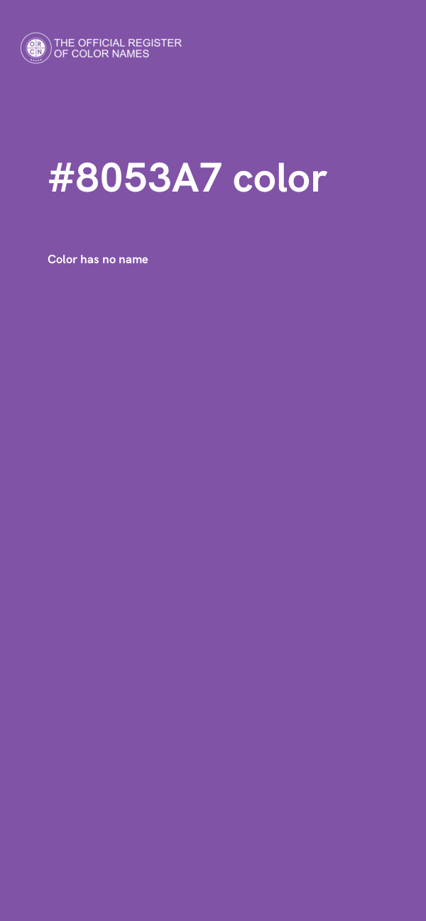 #8053A7 color image