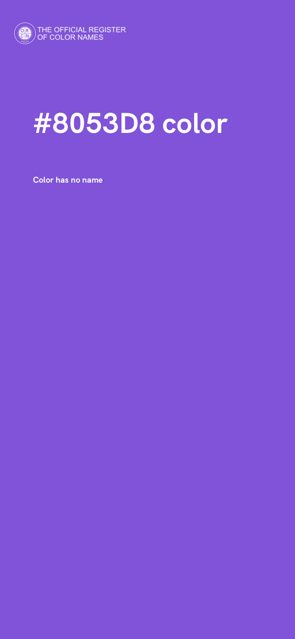 #8053D8 color image