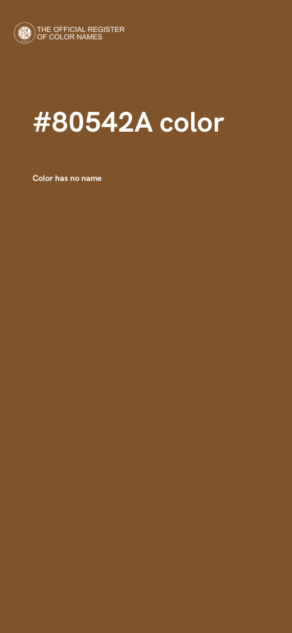 #80542A color image