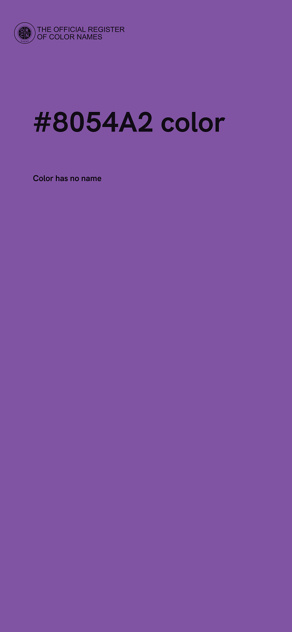 #8054A2 color image