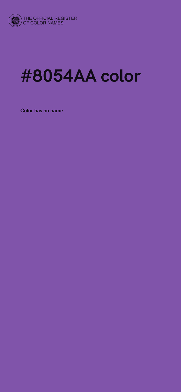 #8054AA color image