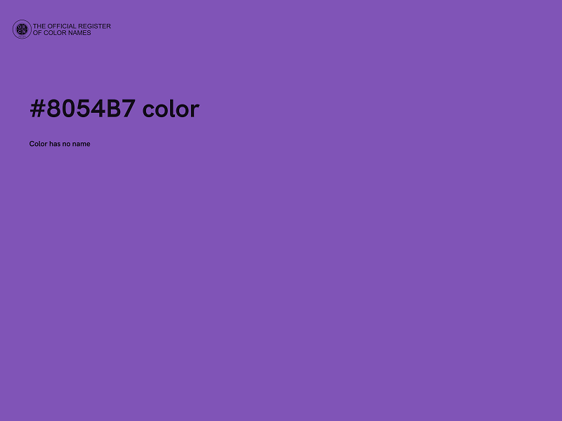 #8054B7 color image