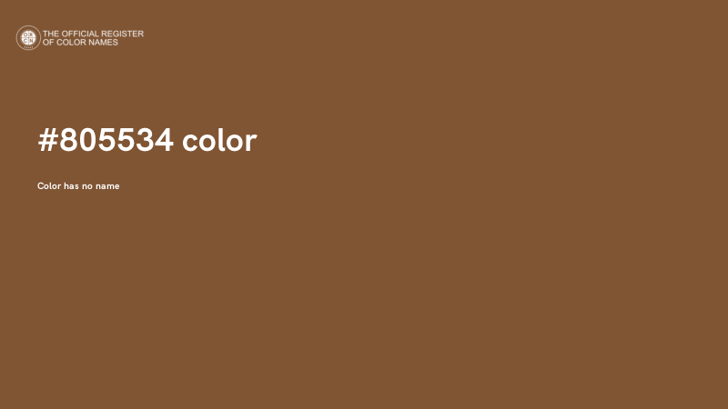 #805534 color image
