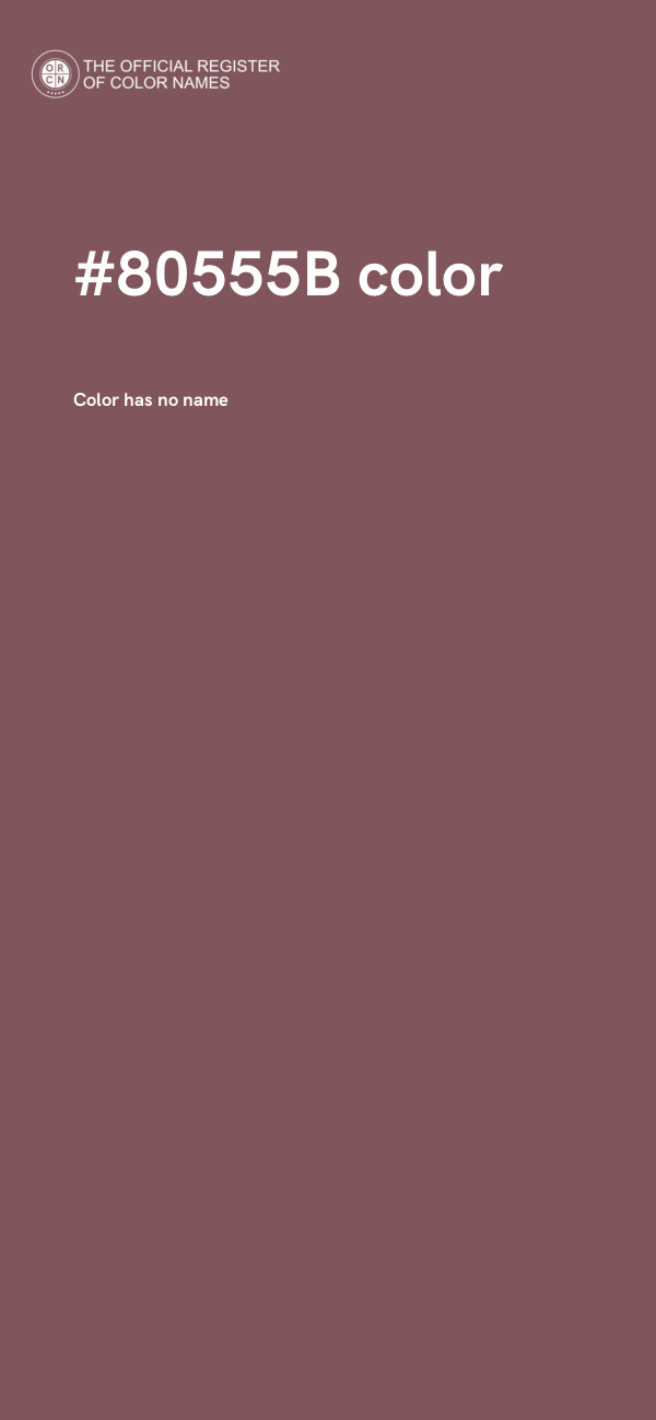 #80555B color image