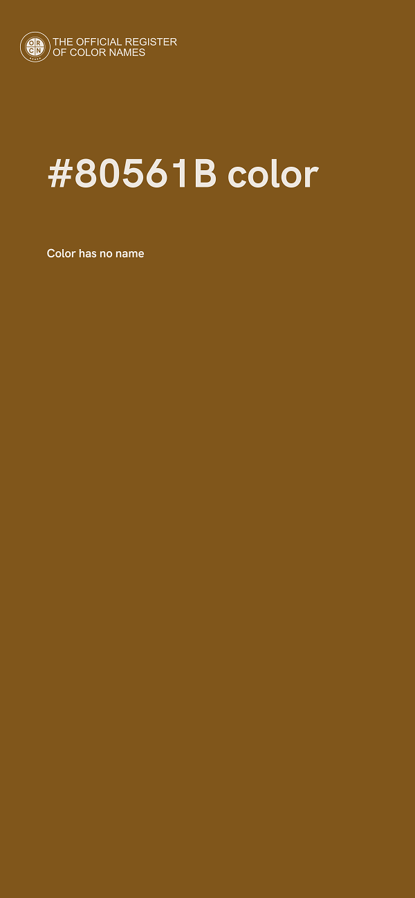 #80561B color image