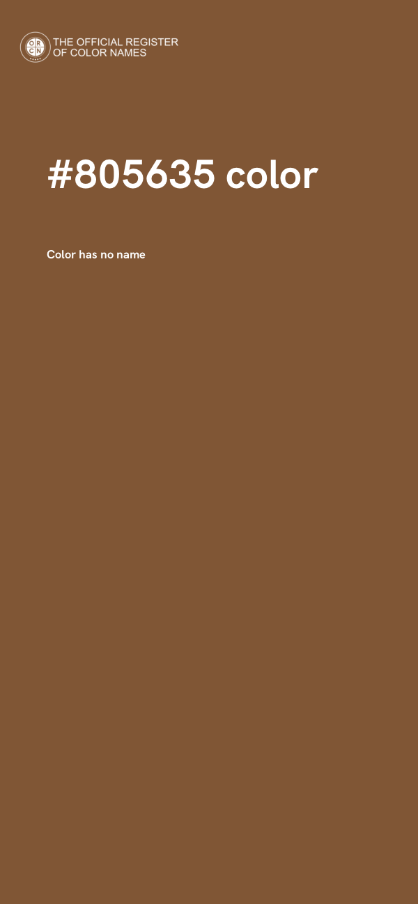 #805635 color image