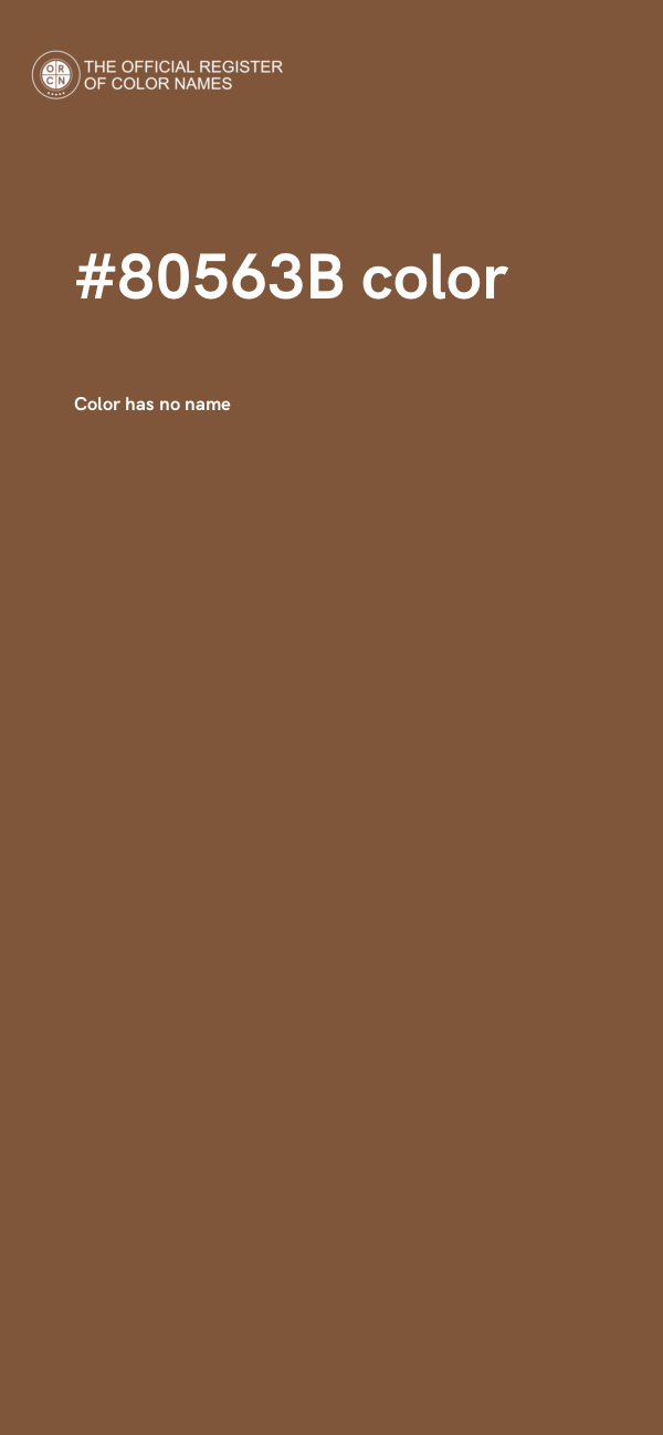 #80563B color image