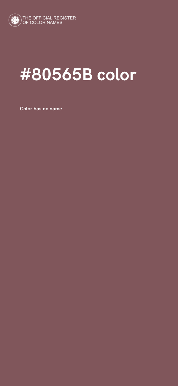 #80565B color image