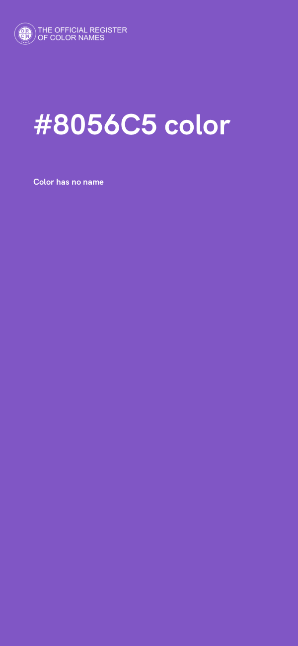 #8056C5 color image