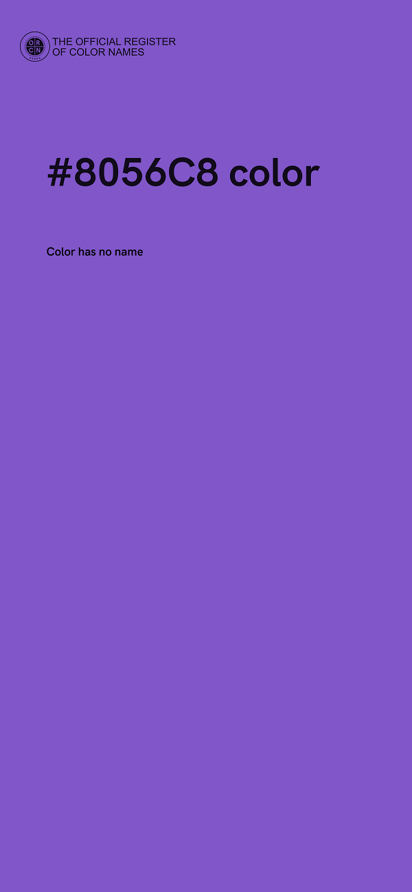 #8056C8 color image