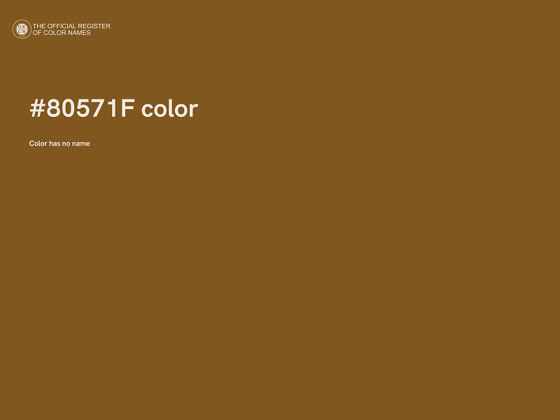 #80571F color image