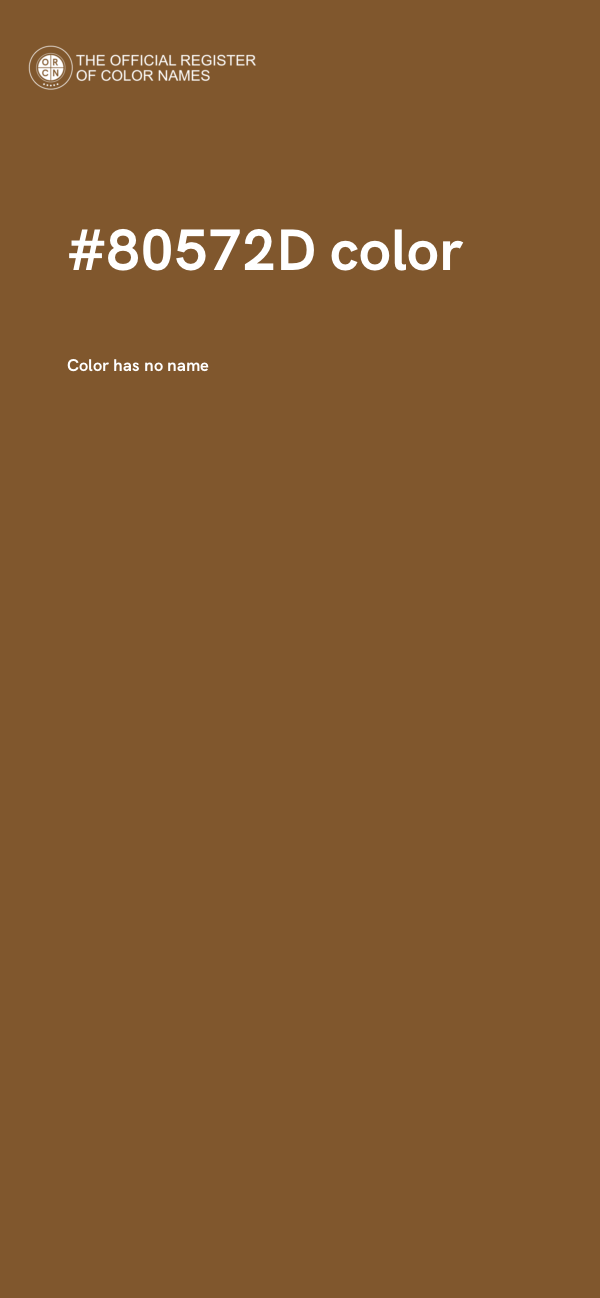 #80572D color image
