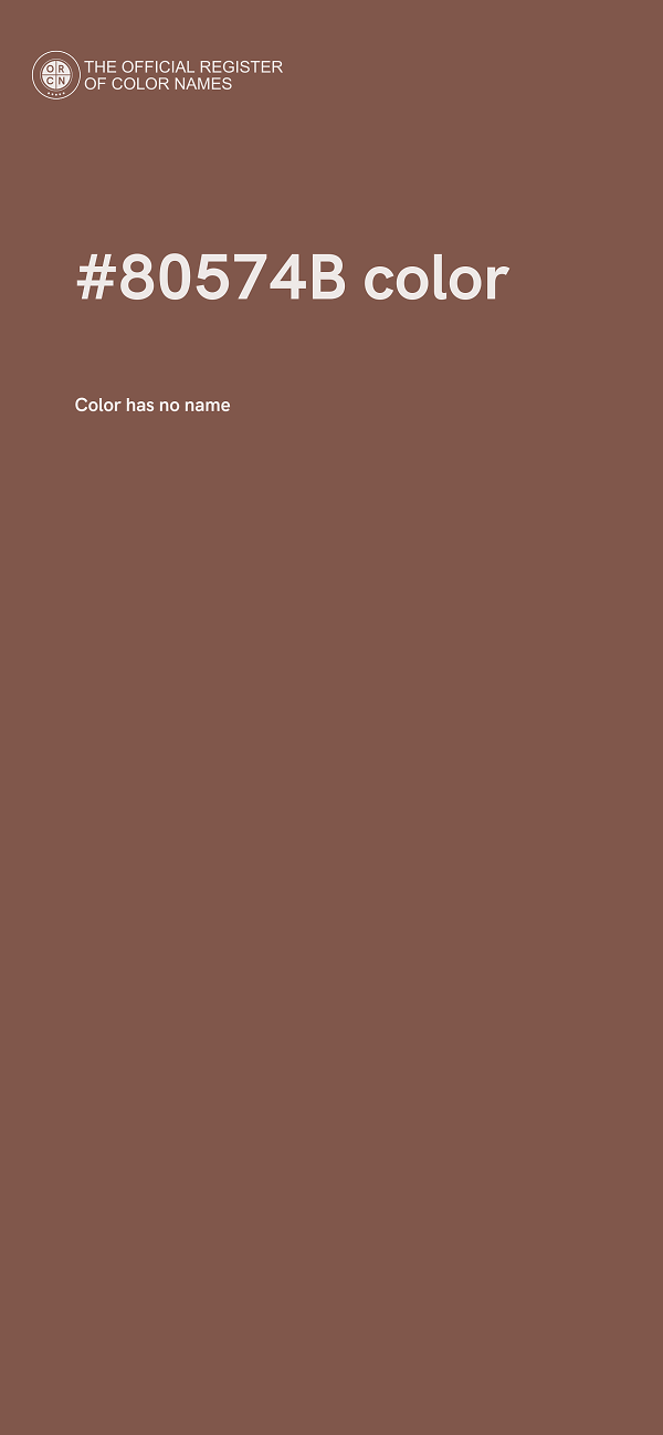#80574B color image