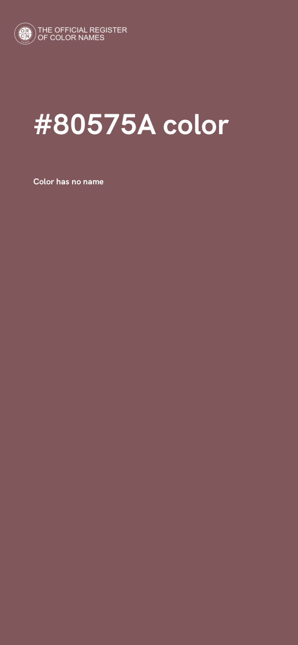 #80575A color image