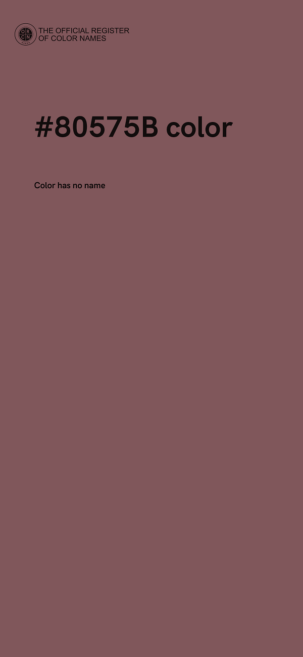 #80575B color image