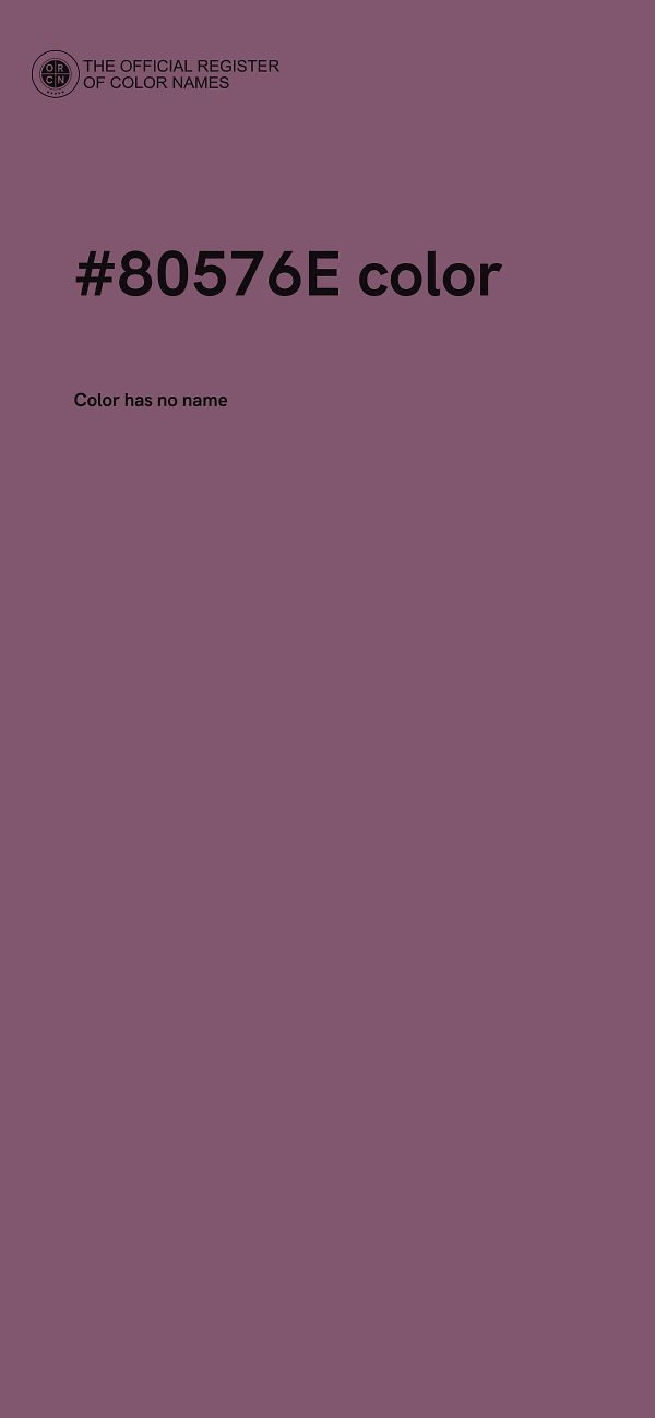 #80576E color image