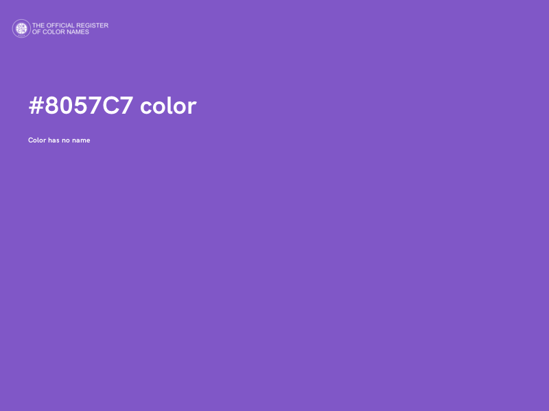 #8057C7 color image