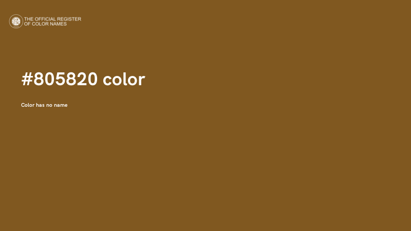 #805820 color image