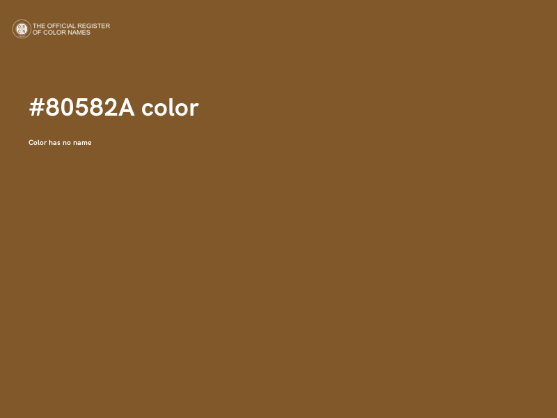 #80582A color image