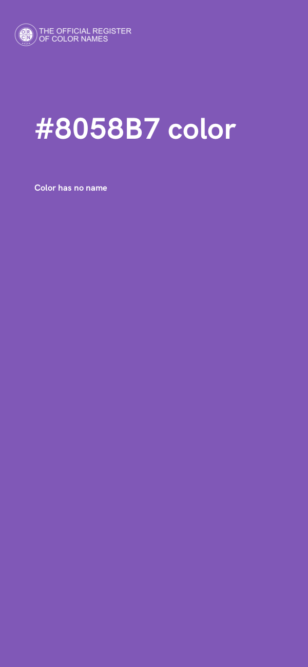 #8058B7 color image