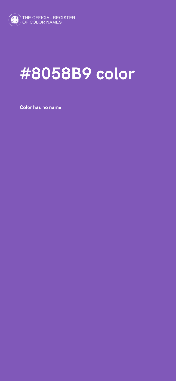 #8058B9 color image