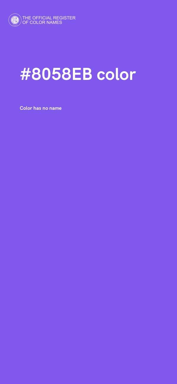 #8058EB color image