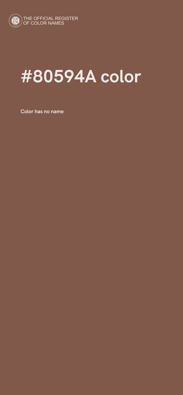 #80594A color image