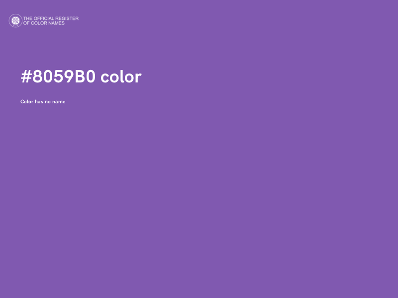 #8059B0 color image