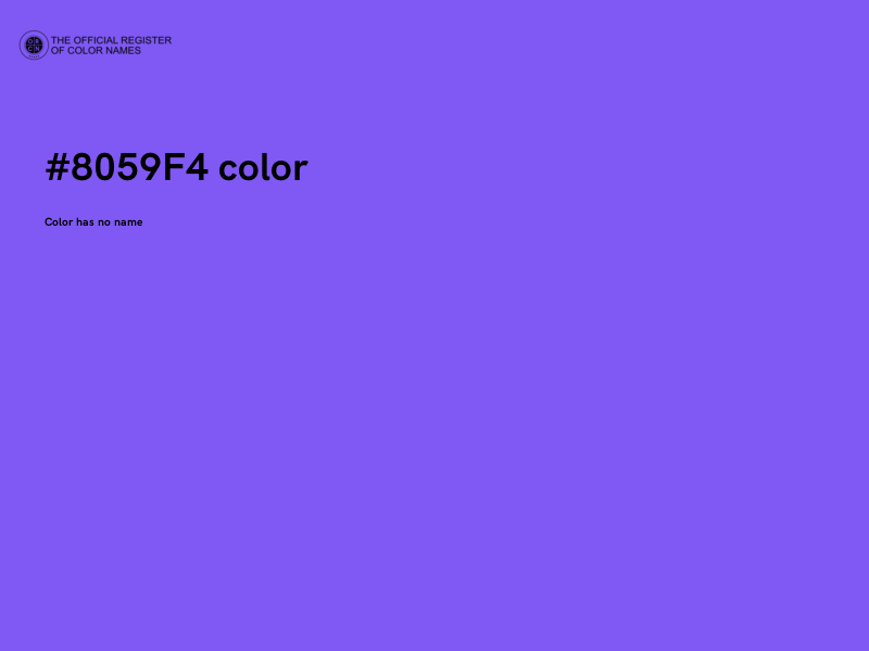 #8059F4 color image