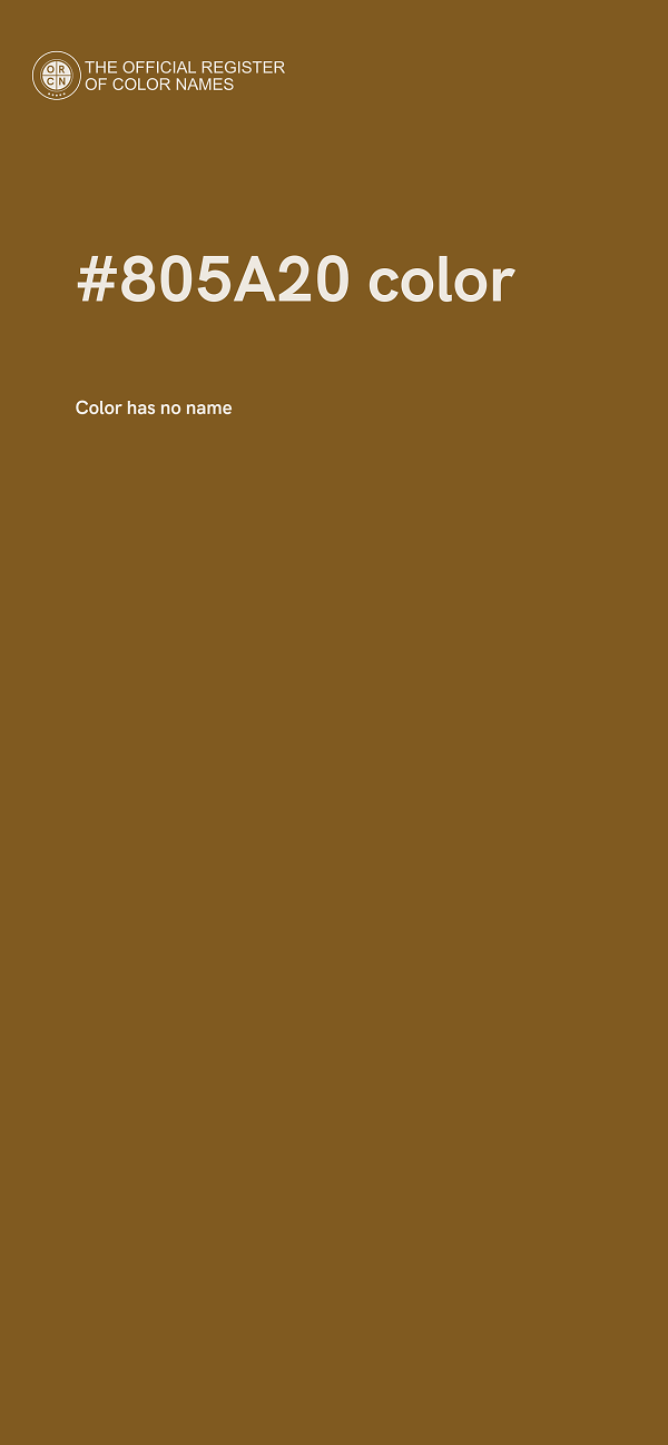 #805A20 color image