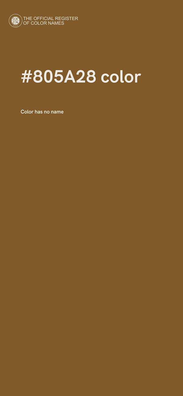 #805A28 color image
