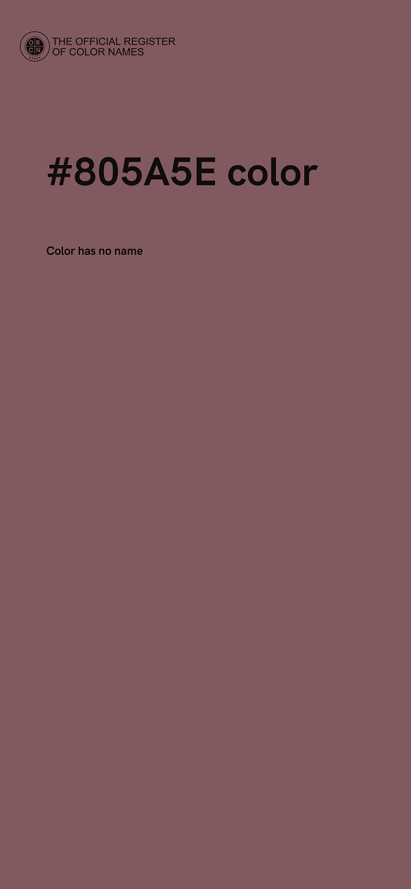 #805A5E color image