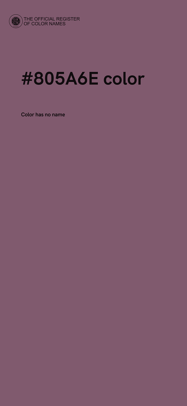 #805A6E color image