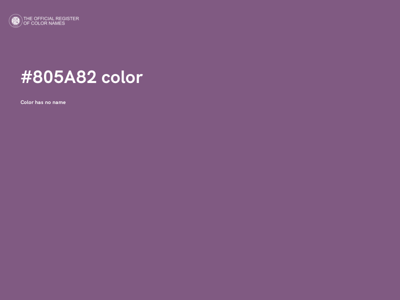 #805A82 color image