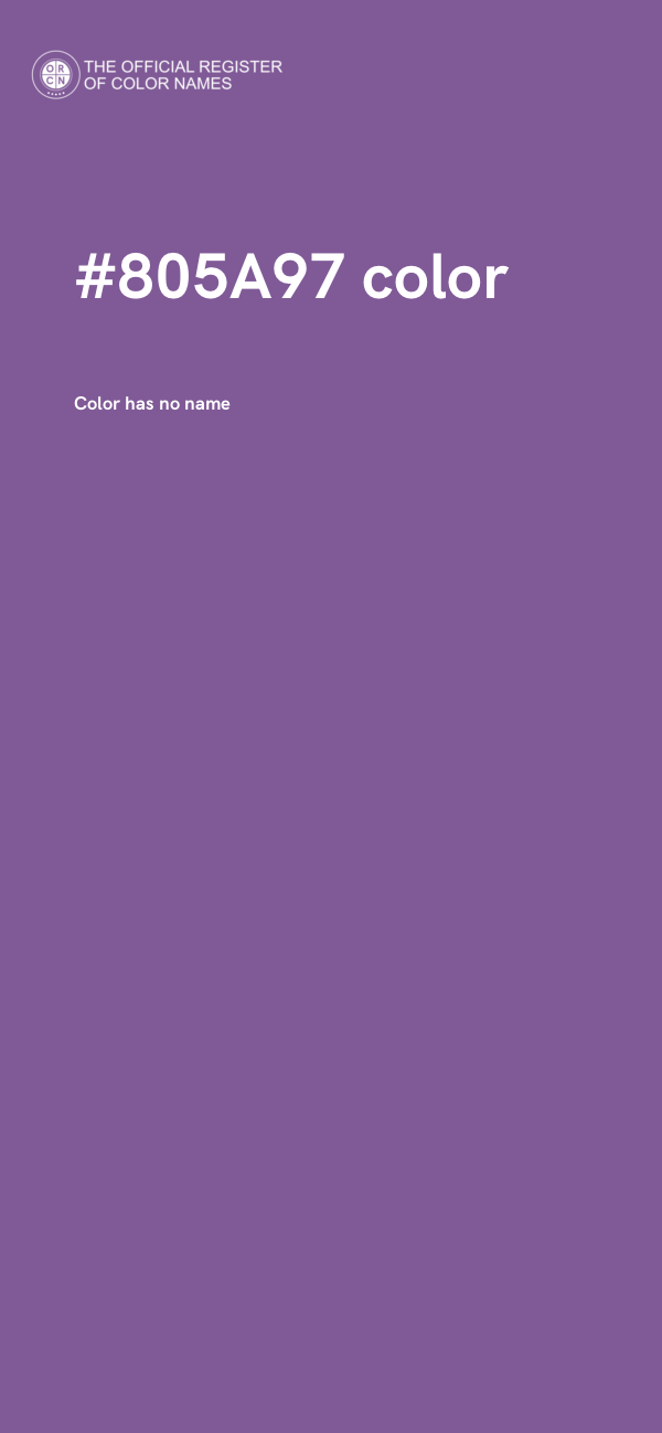 #805A97 color image