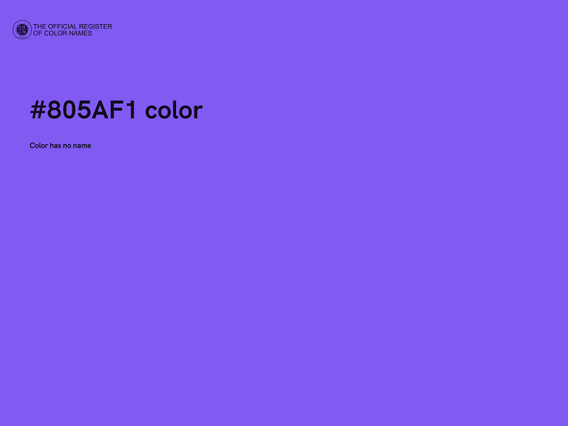 #805AF1 color image