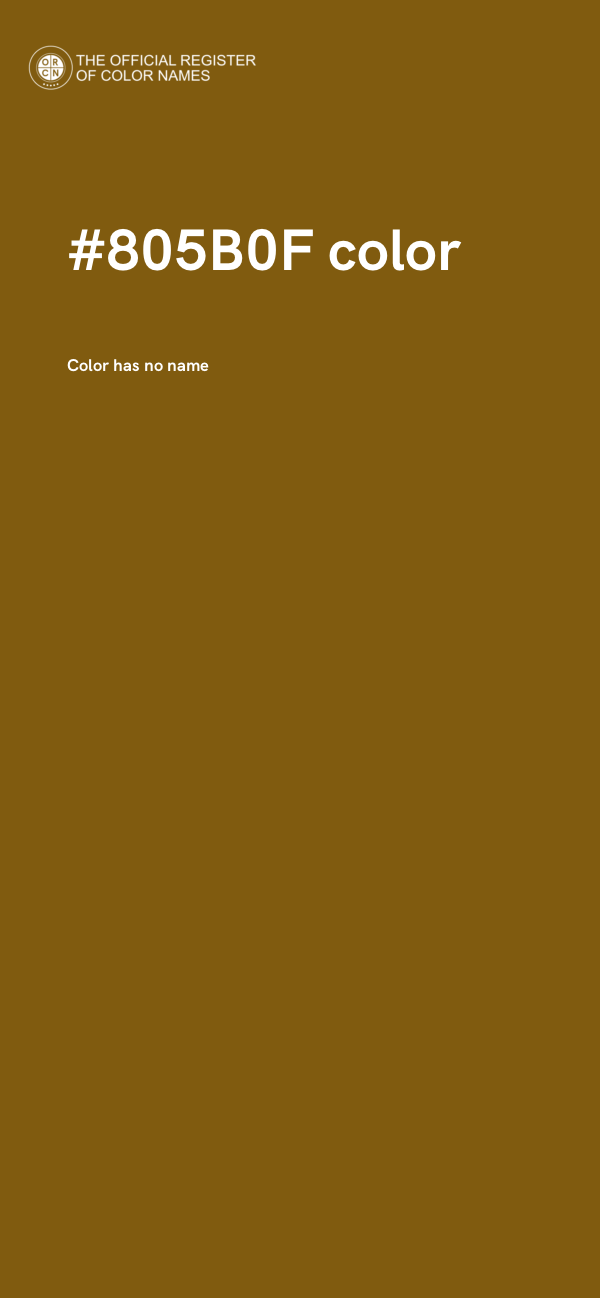 #805B0F color image