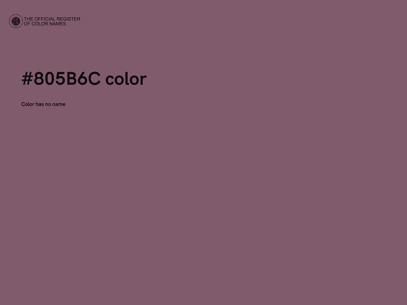 #805B6C color image