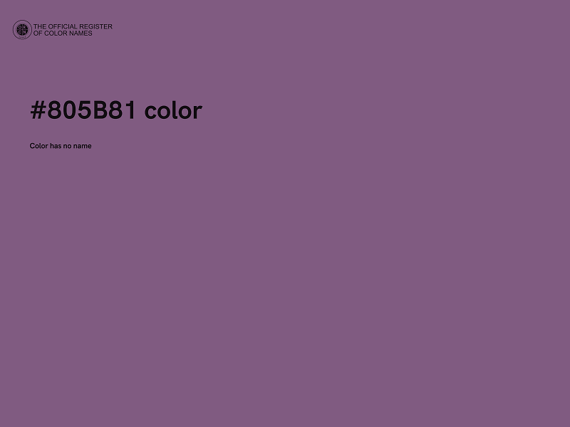 #805B81 color image