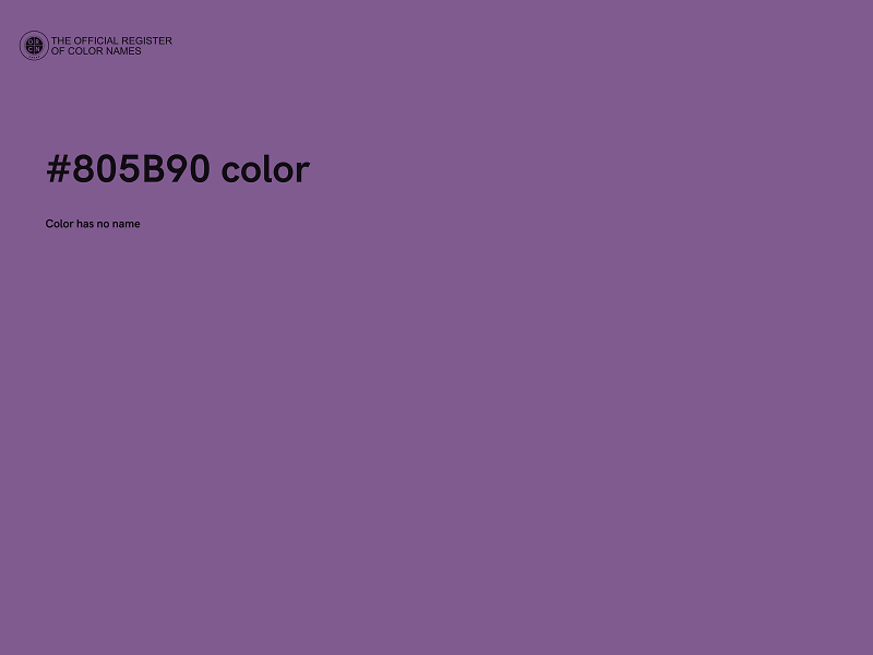 #805B90 color image