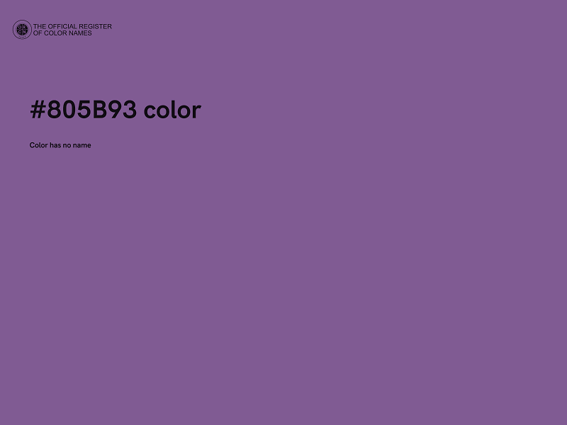 #805B93 color image