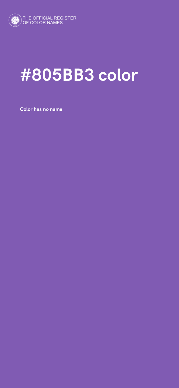 #805BB3 color image