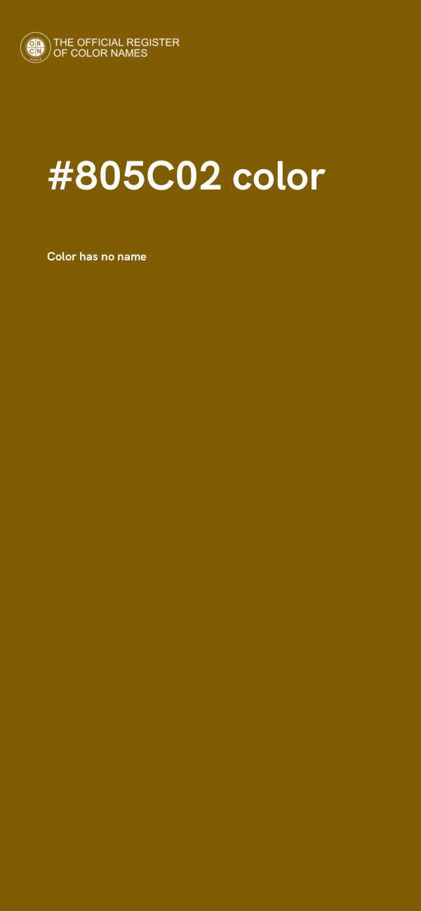 #805C02 color image