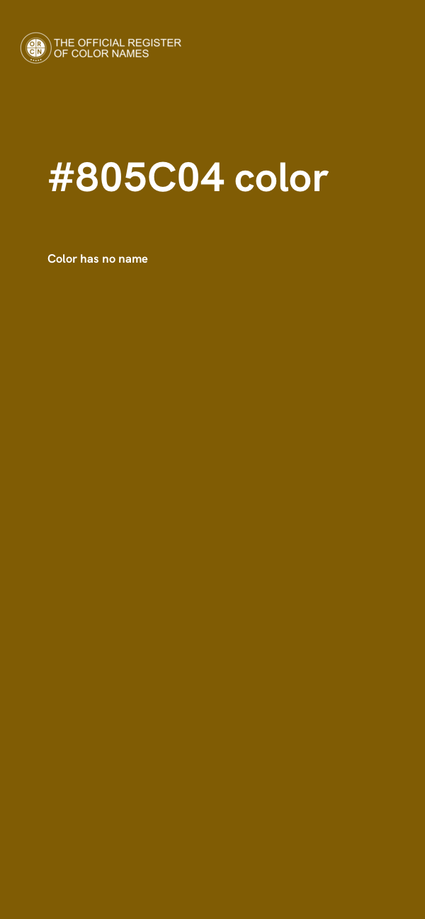 #805C04 color image