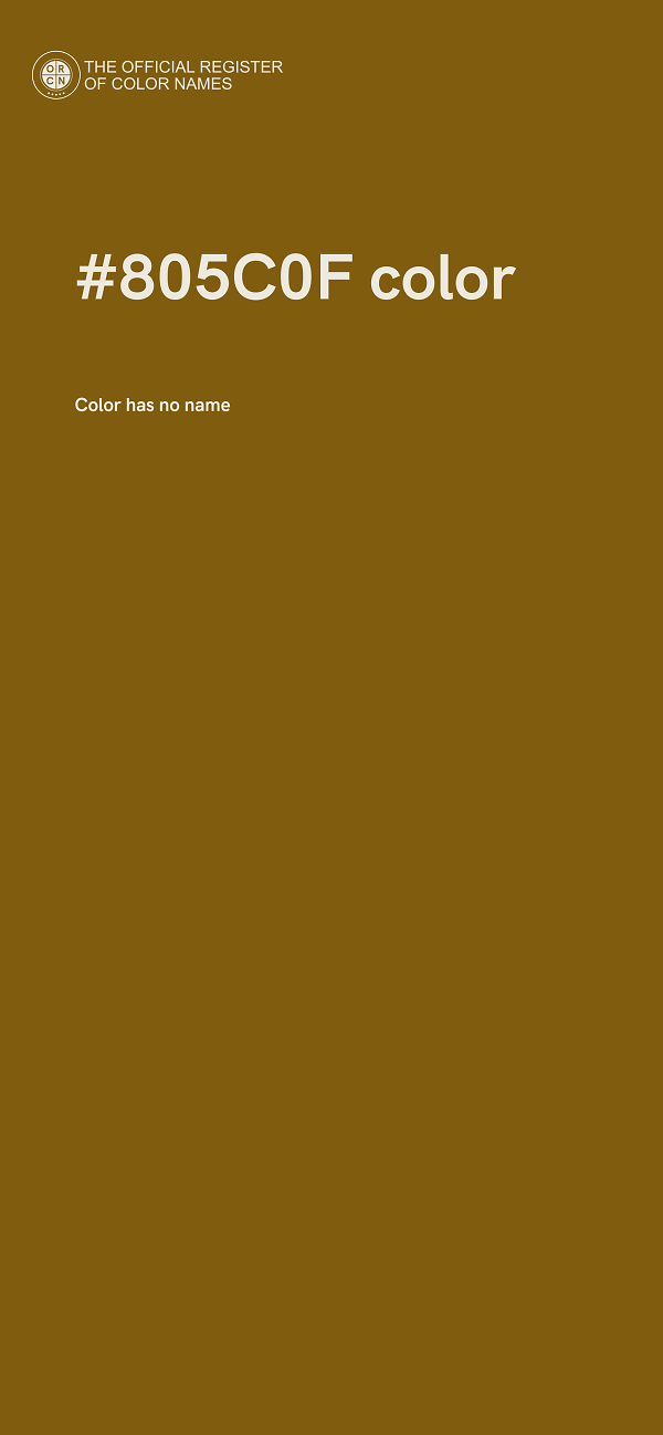 #805C0F color image