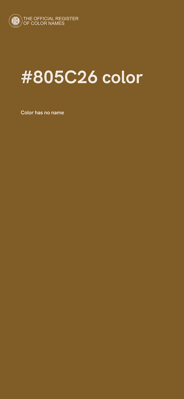 #805C26 color image