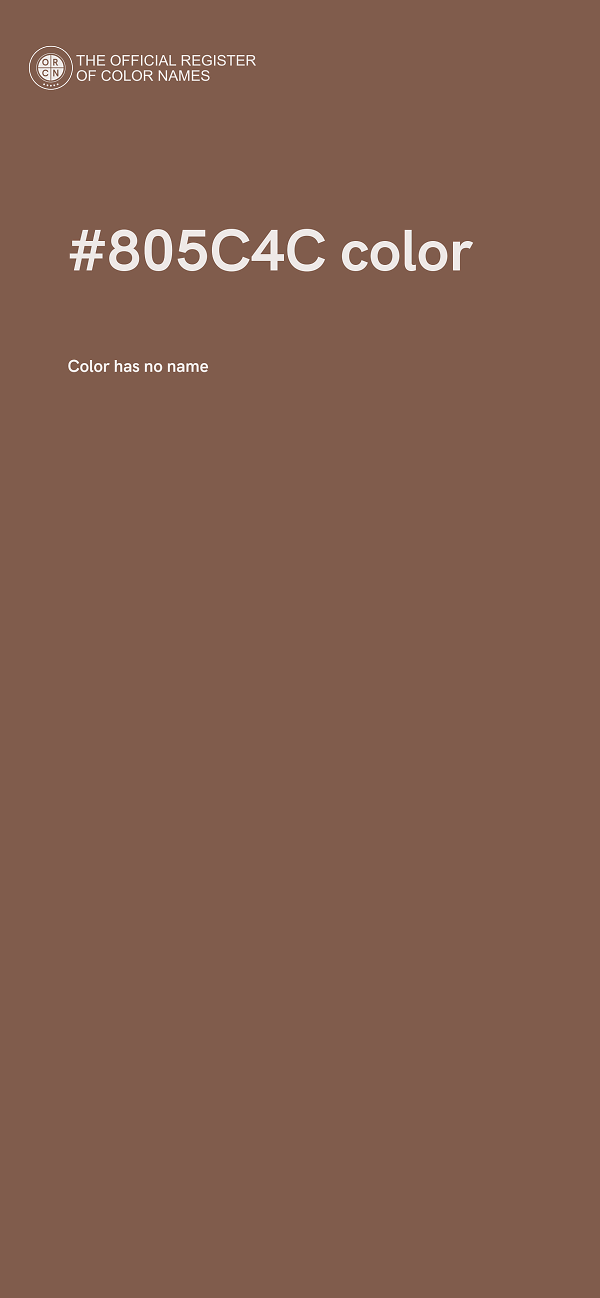 #805C4C color image