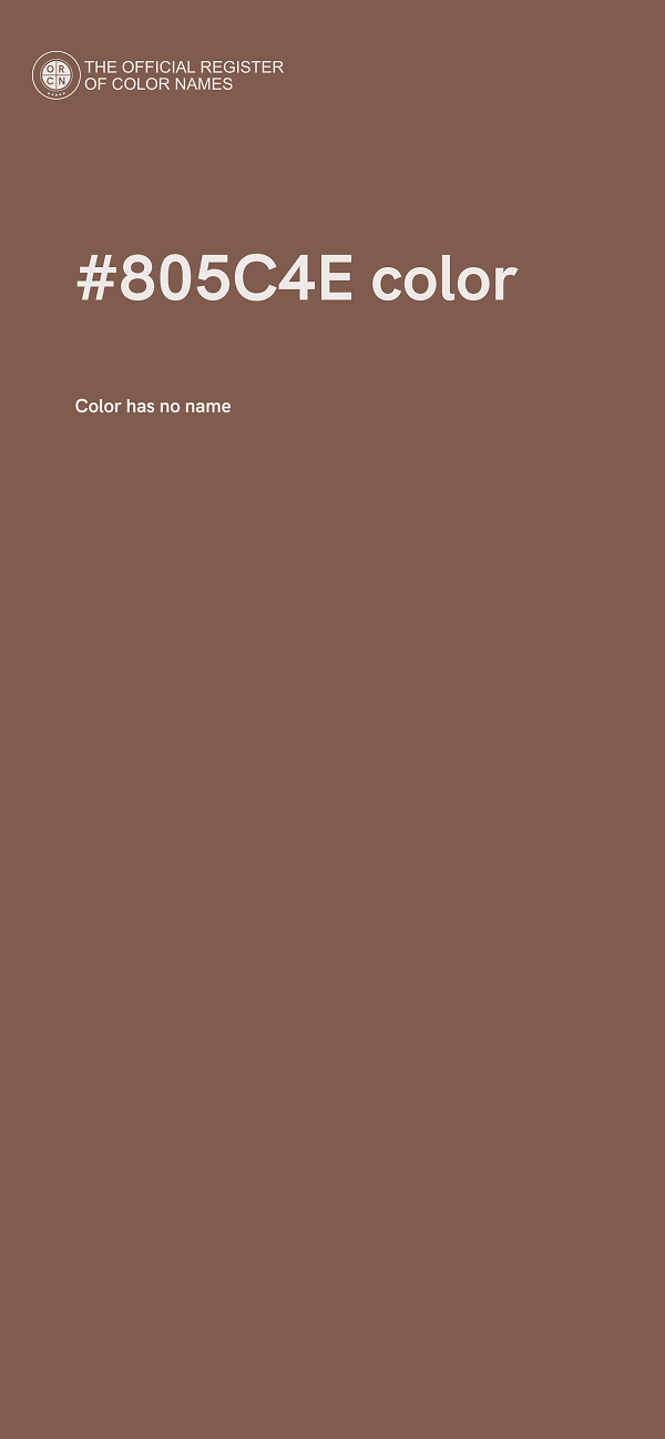 #805C4E color image