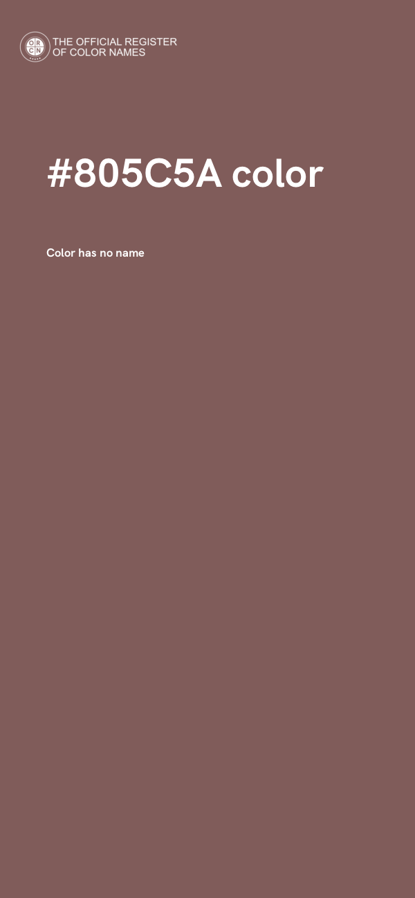 #805C5A color image