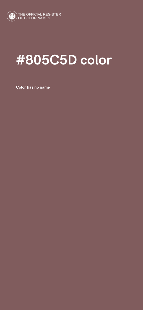 #805C5D color image